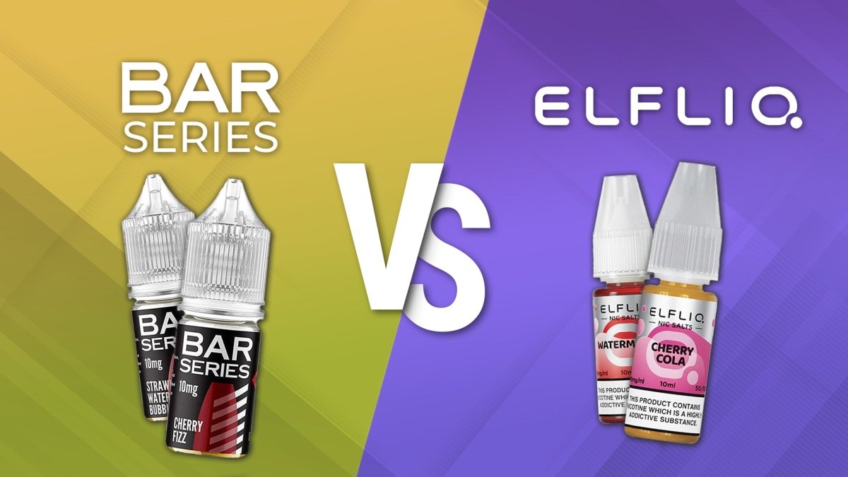 Bar Series Vs Elf Bar Elfliq Nic Salts Comparison - myCigara