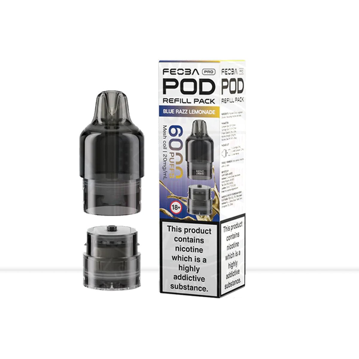 Blue Razz Lemonade Feoba Pro Prefilled Pods - Blue Razz Lemonade Feoba Pro Prefilled Pods