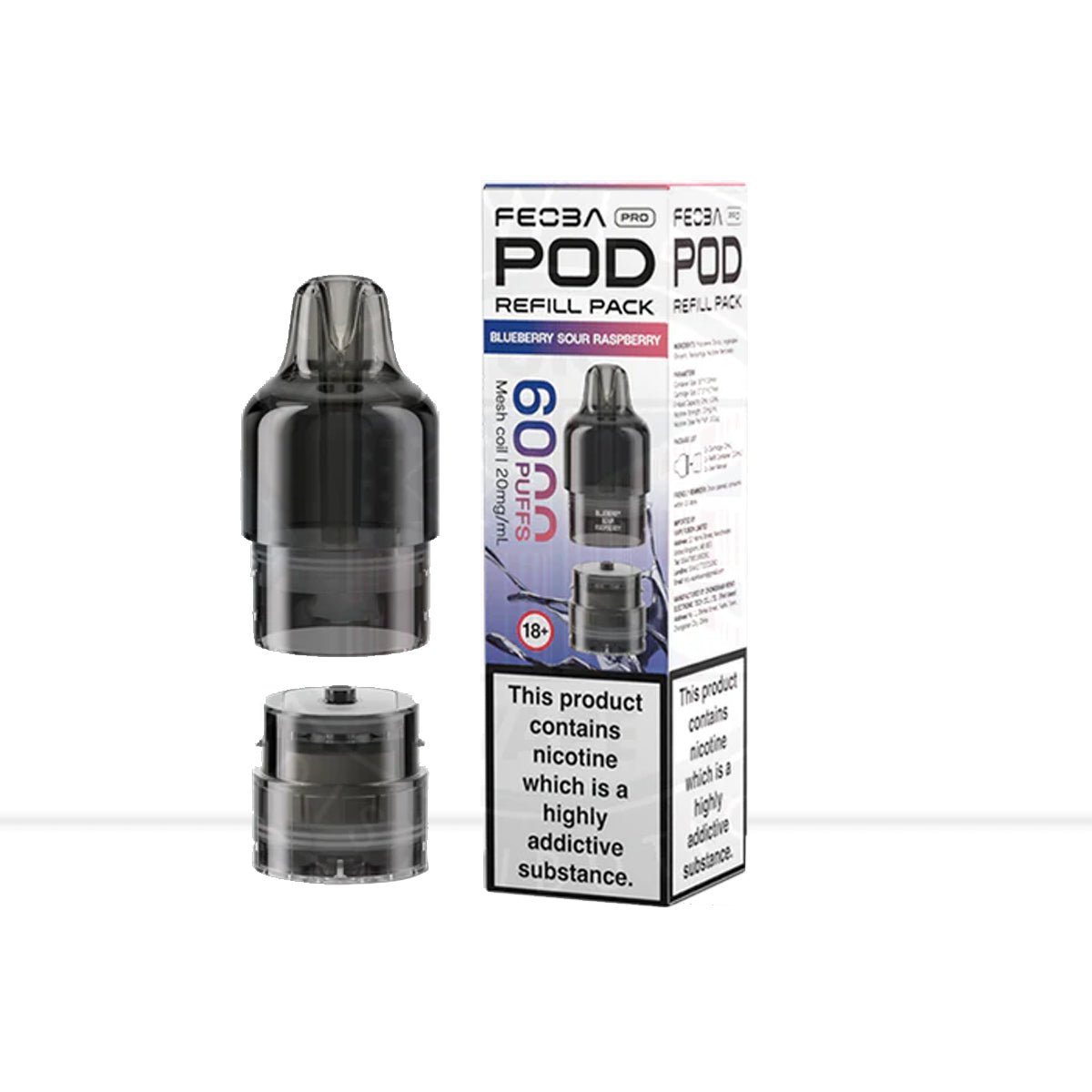 Blueberry Sour Raspberry Feoba Pro Prefilled Pods - Blueberry Sour Raspberry Feoba Pro Prefilled Pods
