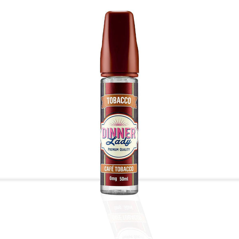 Buy Cafe Tobacco Shortfill E-Liquid Dinner Lady | Free Shipping - 50ml | 0mg