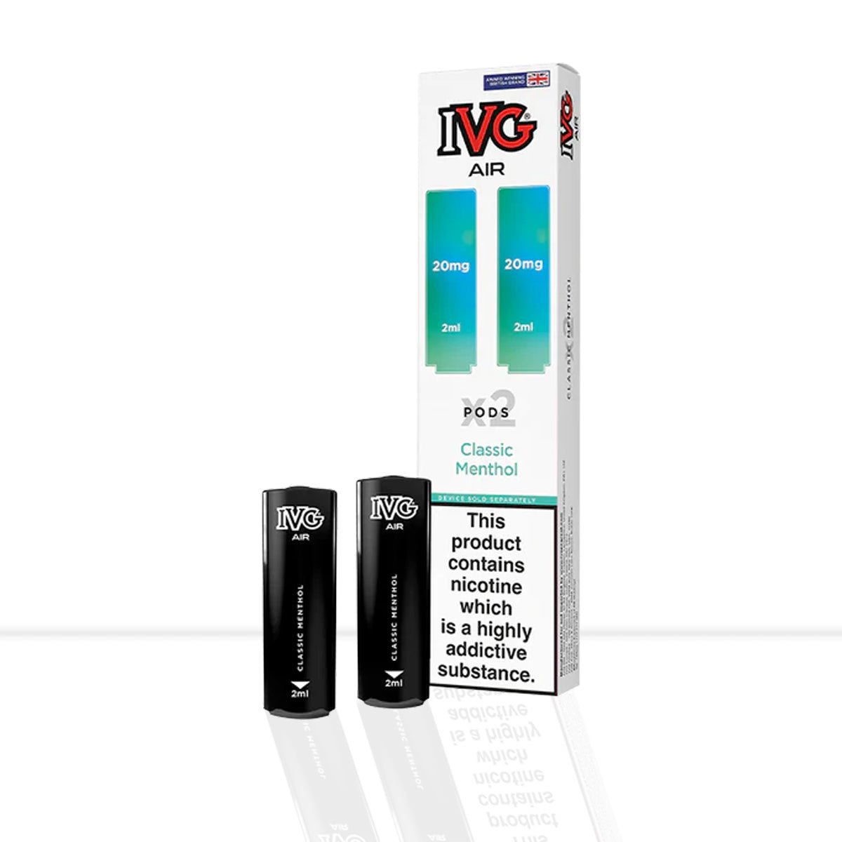 Classic Menthol IVG Air Prefilled Vape Pods - Classic Menthol IVG Air Prefilled Vape Pods