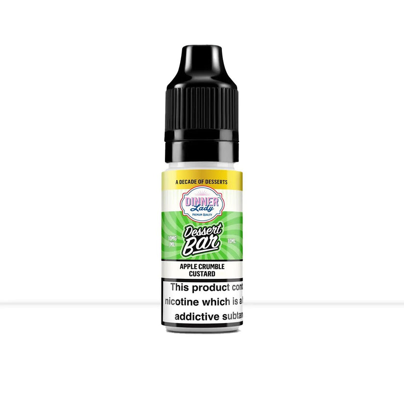 Dinner Lady Dessert Bar Apple Crumble Custard Nic Salt | Free Shipping - 10ml | 5mg-10ml | 10mg-10ml | 20mg