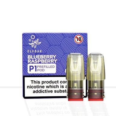 Elf Bar Mate P1 Blueberry Raspberry Vape Pods - Elf Bar Mate P1 Blueberry Raspberry Vape Pods - Pod & Refills