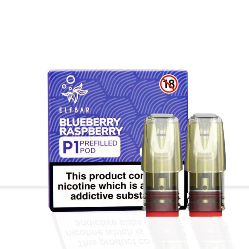 Buy Elf Bar Mate P1 Blueberry Raspberry Vape Pods | Free Shipping - Default Title