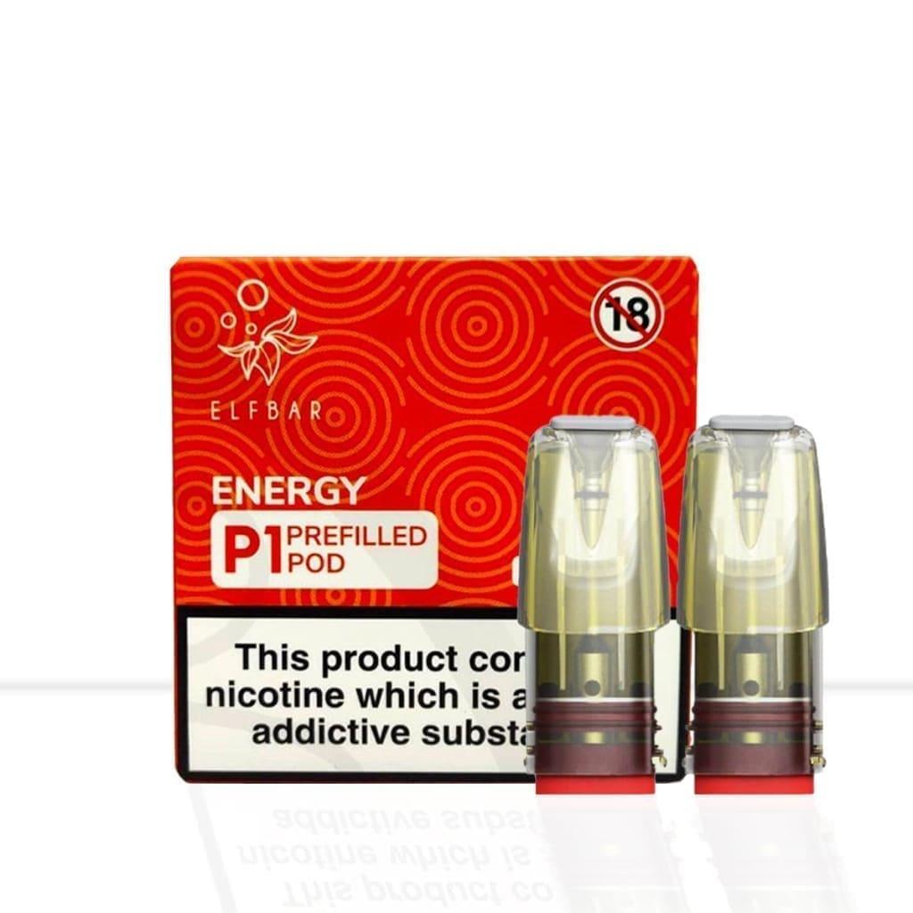 Elf Bar Mate P1 Energy Vape Pods - Elf Bar Mate P1 Energy Vape Pods - Pod & Refills
