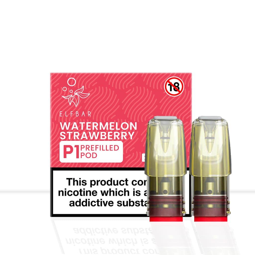 Elf Bar Mate P1 Watermelon Strawberry Vape Pods - Elf Bar Mate P1 Watermelon Strawberry Vape Pods - Pod & Refills