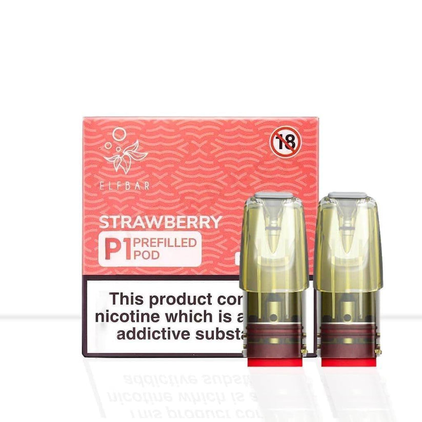 Buy Elf Bar P1 Mate Strawberry Vape Pods | Free Shipping - Default Title
