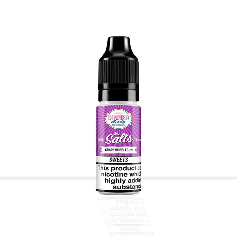 Buy Grape Bubblegum Nic Salt E-Liquid Dinner Lady | Free Shipping - 10mg | 10ml-20mg | 10ml