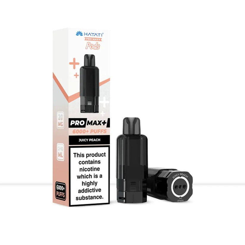 Hayati Pro Max+ Juicy Peach Pods | Smooth Stone Fruit Vape - Default Title