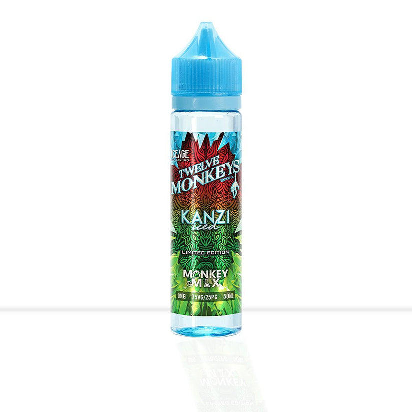 Buy Kanzi Ice Shortfill E Liquid Twelve Monkeys | Free Shipping - 50ml | 0mg
