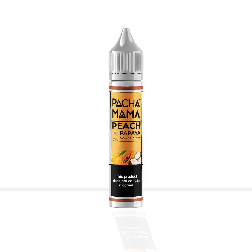 Buy Peach Papaya Coconut Cream Shortfill E-Liquid Pacha Mama | Free Shipping - 50ml | 0mg