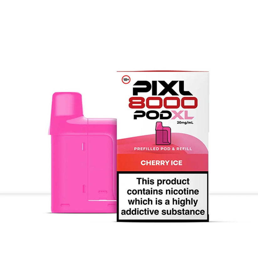 Pixl 8000 Pod XL Cherry Ice Refill | 20mg Nic Salt - Default Title