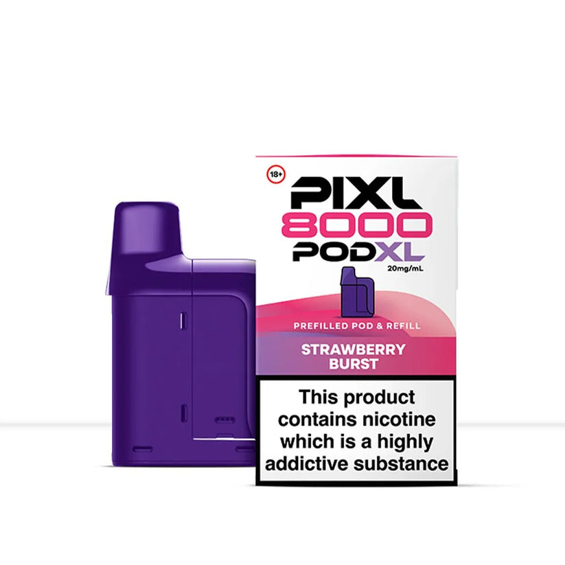 Pixl 8000 Pod XL Strawberry Burst Refill | 20mg Nic Salt - Default Title