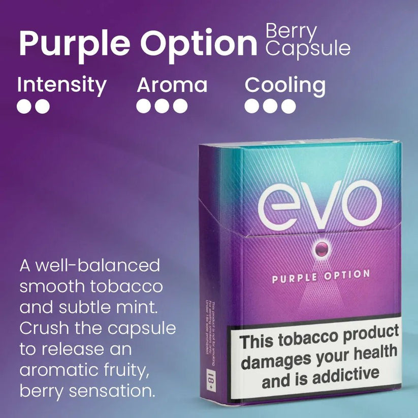 Ploom EVO Purple Option Sticks | EVO Purple Option Ploom Tobacco Sticks (20 Pack) - Default Title