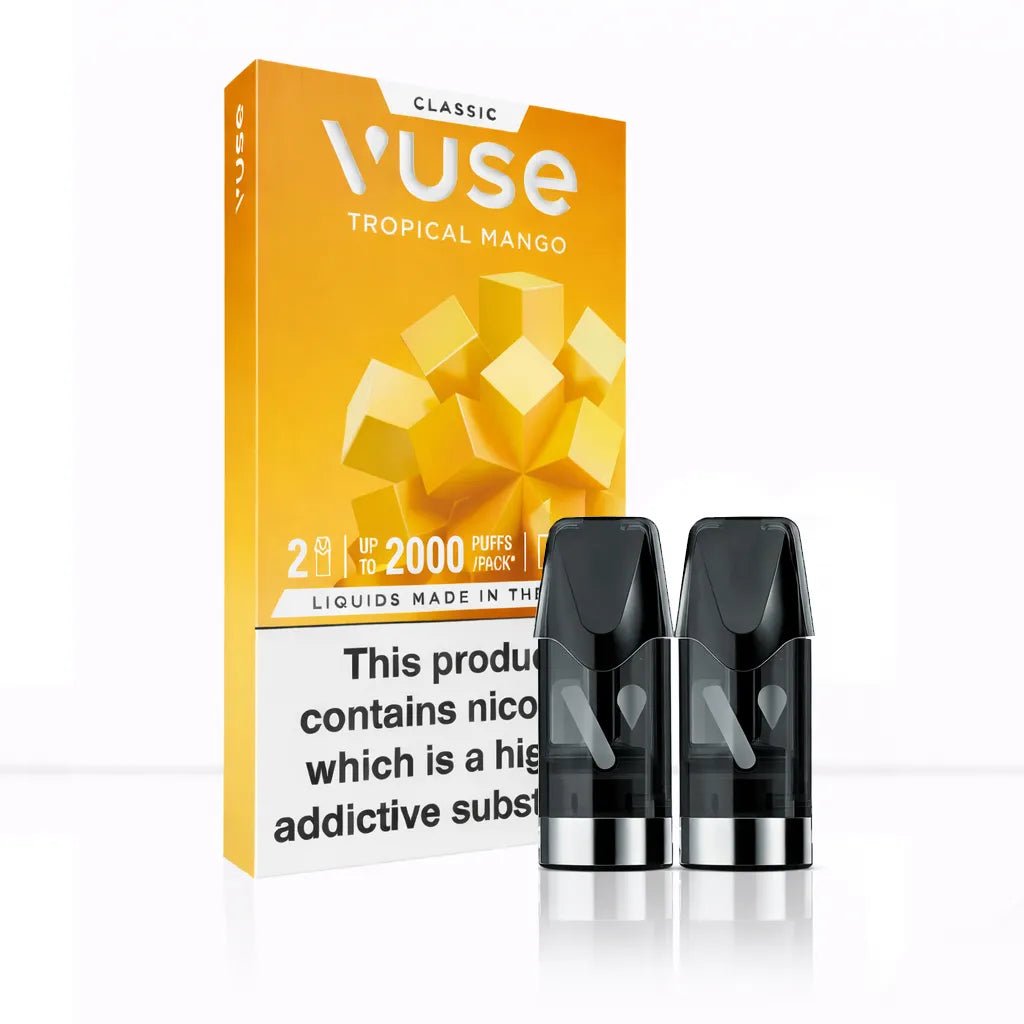 Vuse Tropical Mango Pods (2 Pack) | 12mg & 18mg | Next Day UK Vuse Tropical Mango Pods (2 Pack) | 12mg & 18mg | Next Day UK