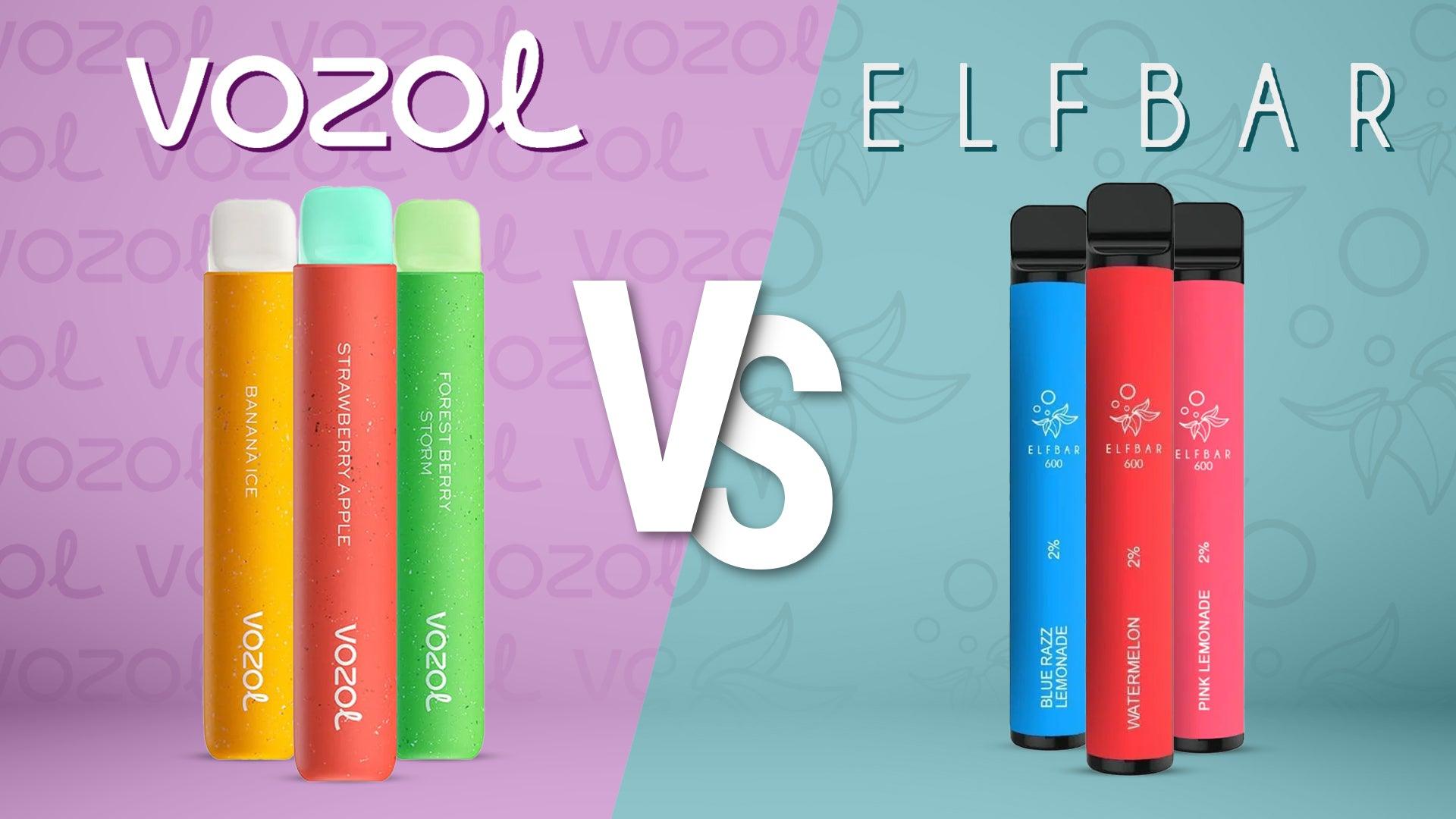 Vozol Star 600 Vs Elf Bar 600 Comparison - Brand:Elf Bar, Brand:Vozol, Category:Vape Kits, Sub Category:Disposables