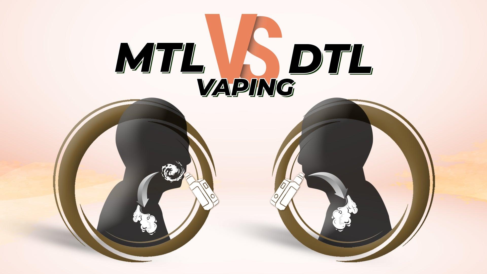 What’s the difference between MTL and DTL vaping?