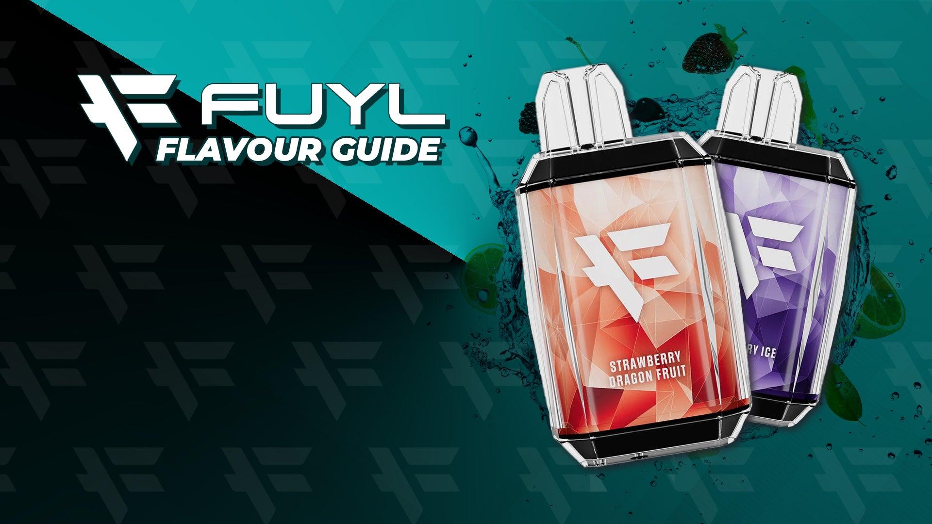 FUYL 600 Flavours Guide - Brand:Dinner Lady, Category:Vape Kits, Sub Category:Disposables