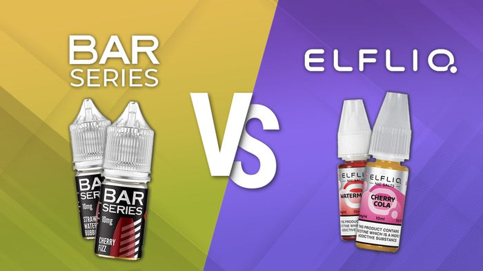 Bar Series Vs Elf Bar Elfliq Nic Salts Comparison