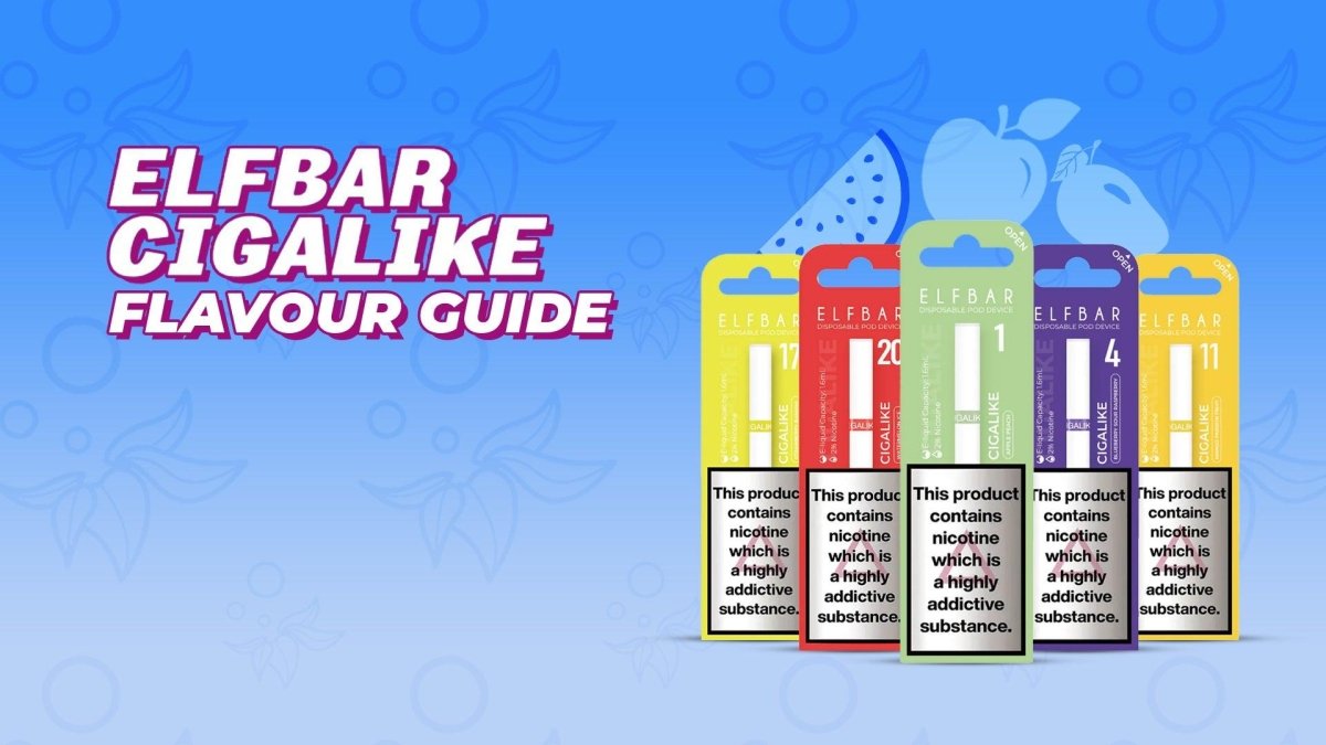 Elf Bar Cigalike Flavours Guide - myCigara