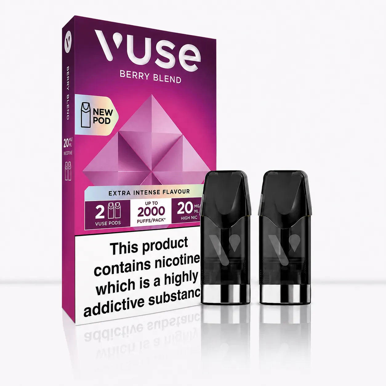 vuse extra intense pods Berry Blend (2 Pack) | 0mg Flavors:Daisy Jazzy (Pomegranate & Cranberry) Cannabis Menu | Evergreen adjustable coolness vape