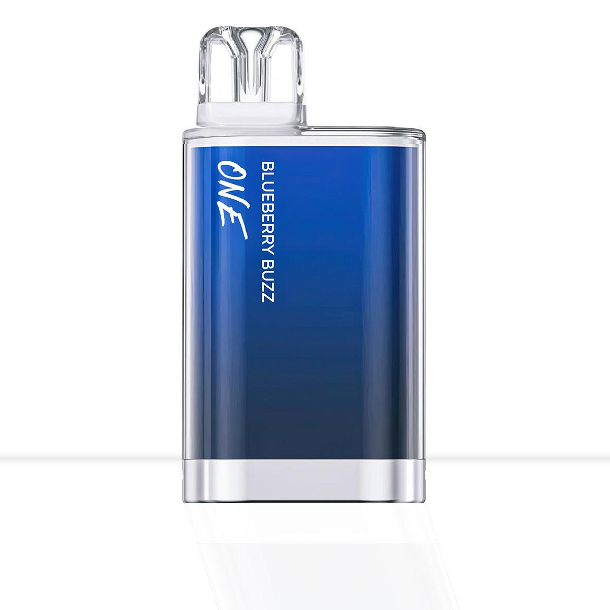 electric blue box-style disposable vape