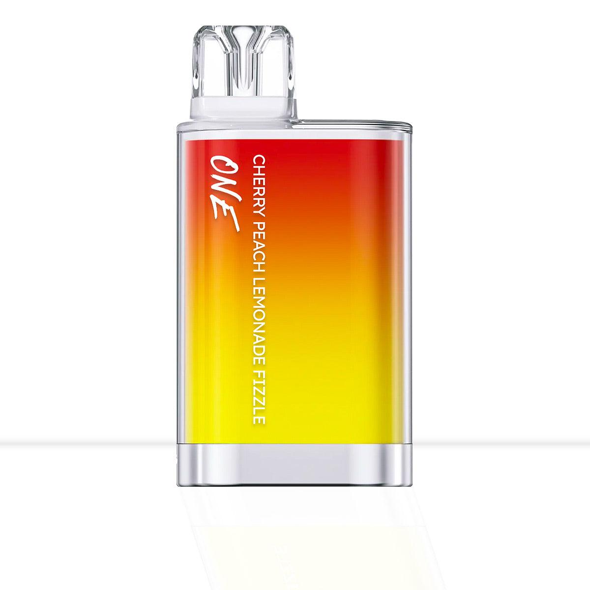 red and yellow box-style disposable vape