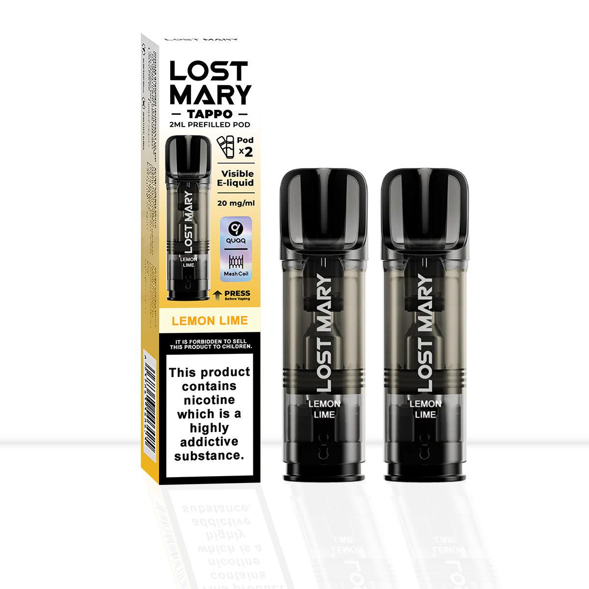 Lost Mary Tappo Lemon Lime Vape Pods - Pod & Refills