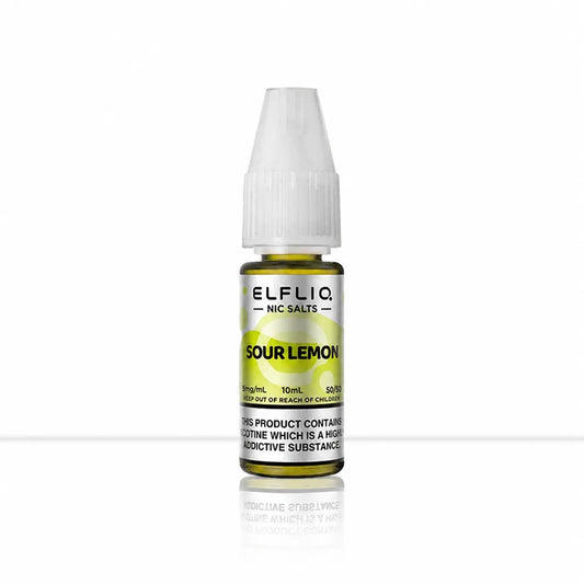 Sour Lemon Elfliq Nic Salt E-Liquid | Elf Bar Elfliq 10ml - 10ml | 10mg