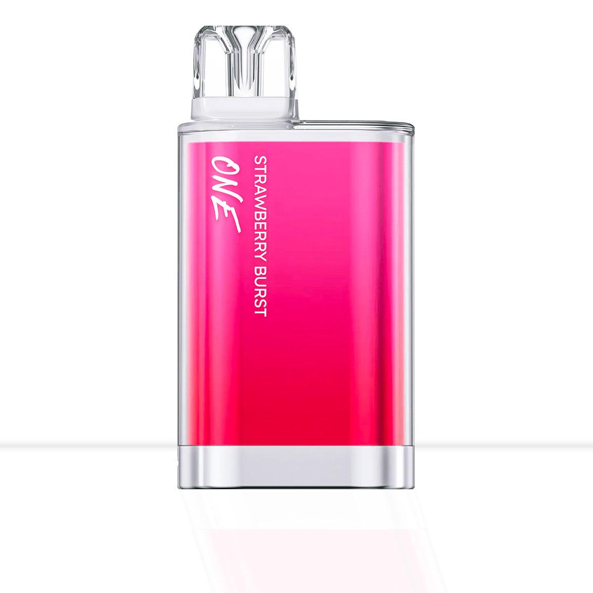 pink and red box-style disposable vape