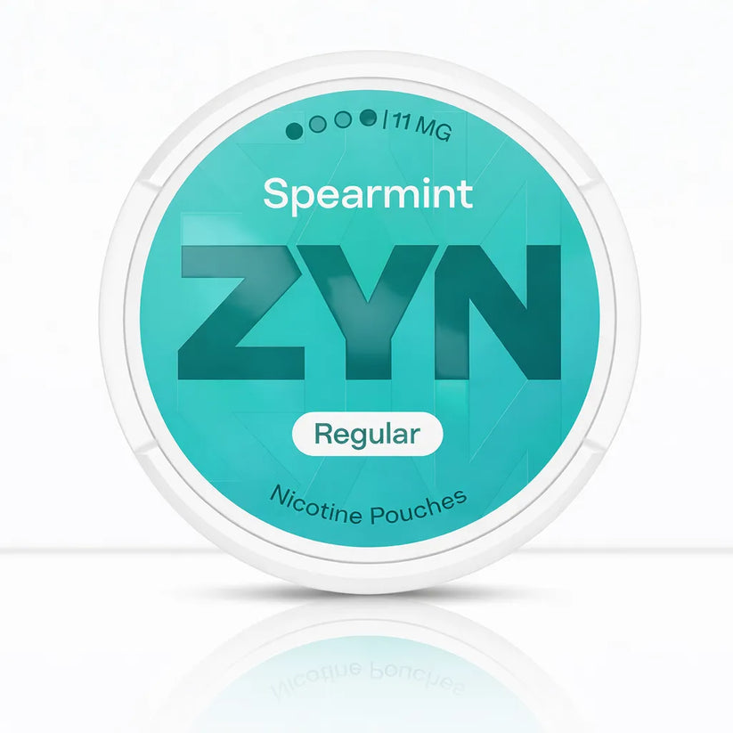 Spearmint ZYN Nicotine Pouch | Fresh Mint in Mini & Regular - X-Low 1.5mg-Low 3mg-Medium 6mg-Strong 11mg
