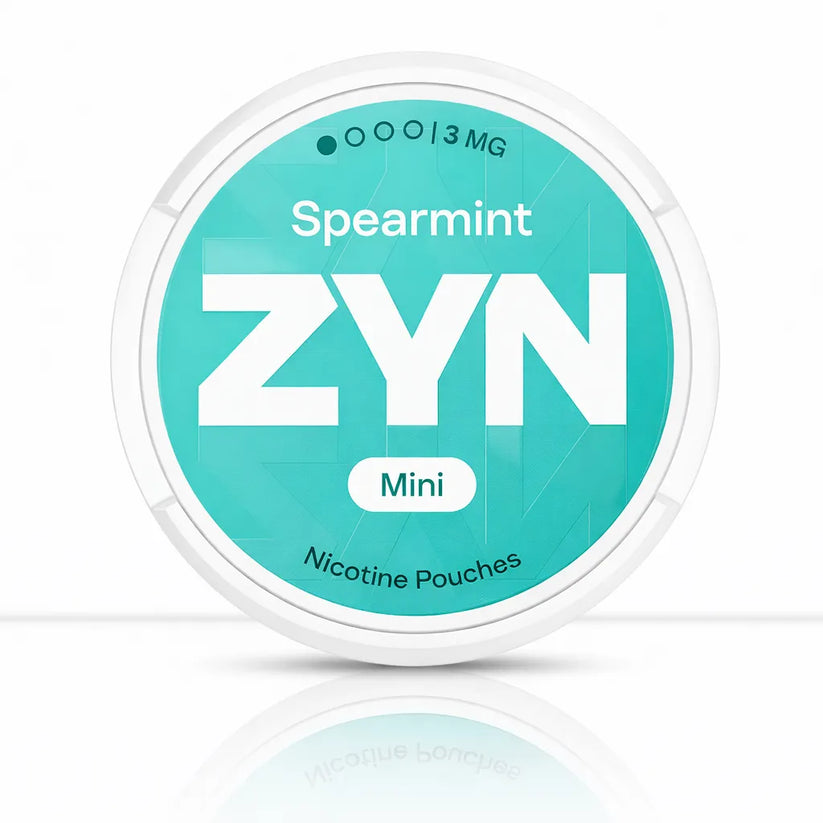 Spearmint ZYN Nicotine Pouch | Fresh Mint in Mini & Regular - X-Low 1.5mg-Low 3mg-Medium 6mg-Strong 11mg