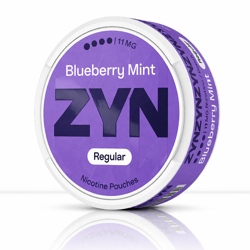 Blueberry Mint ZYN Nicotine Pouch | 11mg Regular Pouches - Strong 11mg