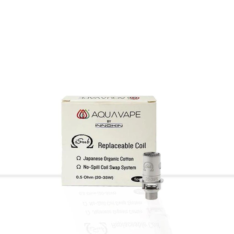 Buy AquaVape I Sub Coils 0.5ohms 5 Pack | Free Shipping - Default Title