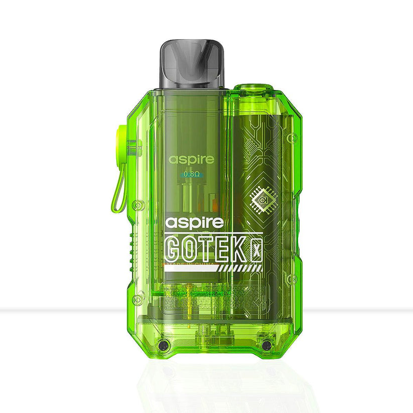 Aspire Gotek X Pod Vape Kit - Transparent-Transparent Black-Transparent Blue-Transparent Green-Transparent Orange