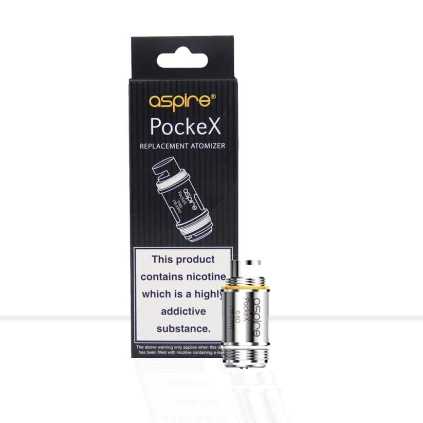 Buy Aspire PockeX Coils 5 Pack | Free Shipping - 0.6ohm-1.2ohm