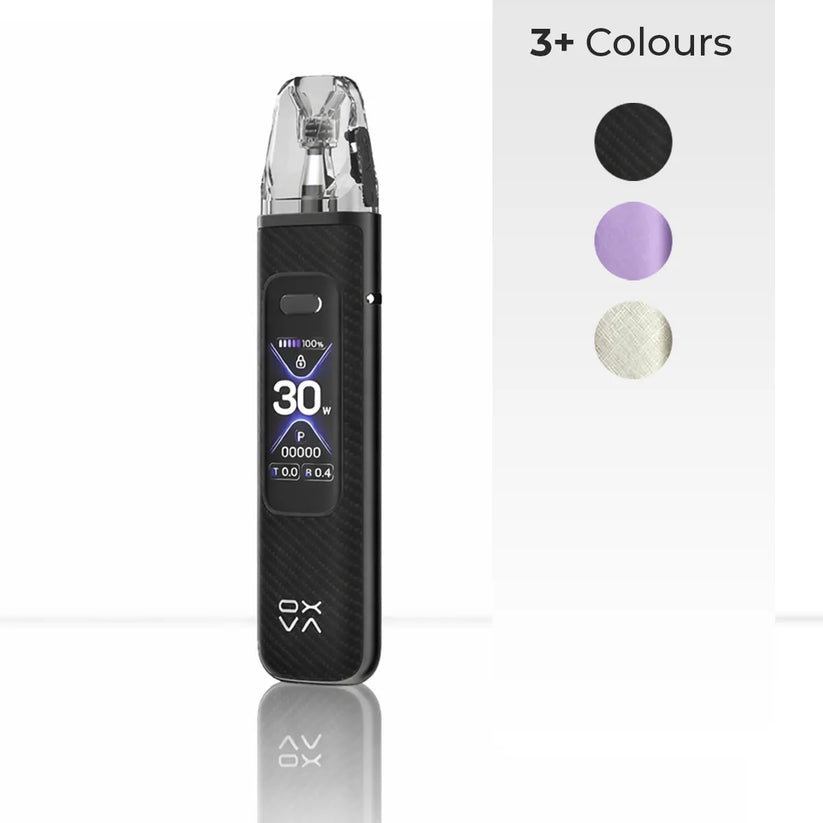 OXVA XLIM Pro 3 Pod Vape Kit | 1500mAh 30W Refillable Vape - Black Carbon-Titanium Silk-Purple Silk