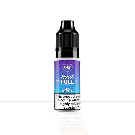 Blue Raspberry Nic Salt E-Liquid Dinner Lady Fruit Full Bar Salts | Free Shipping - 10ml | 10mg