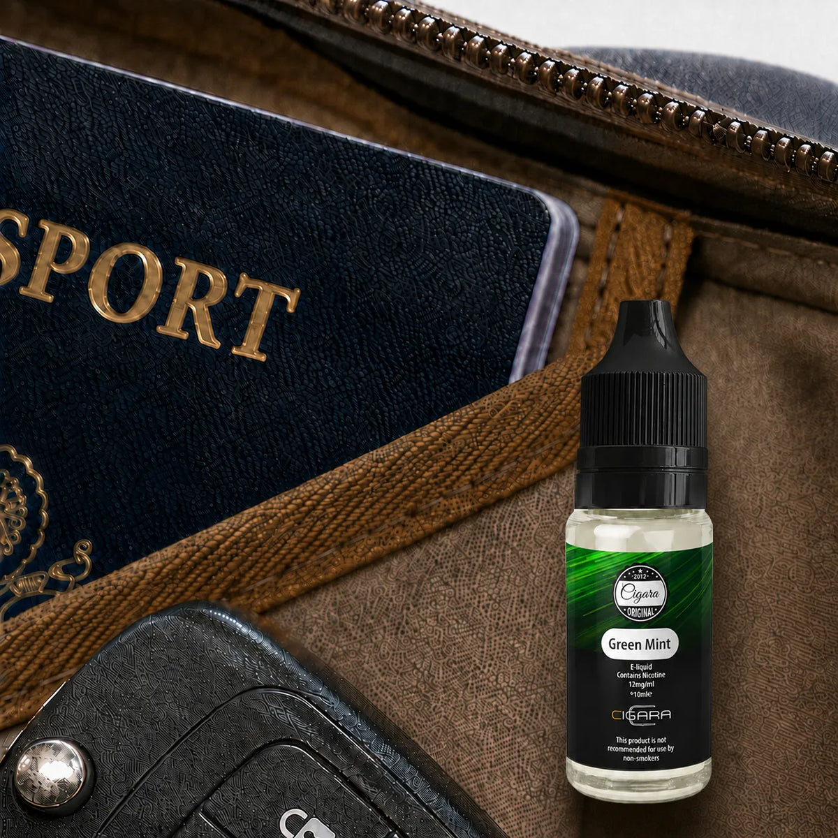 Buy Green Mint 70/30 E-Liquid Cigara Original | Free Shipping - 18mg | 10ml