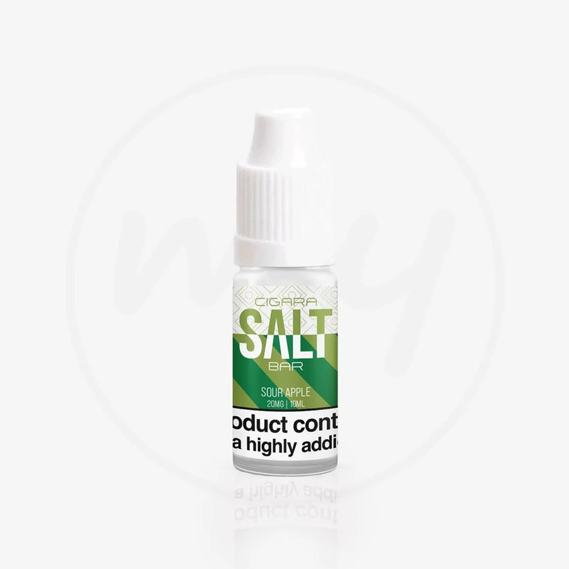 Buy Sour Apple Nic Salt E-Liquid Cigara Salt Bar | Free Shipping - 10ml | 5mg