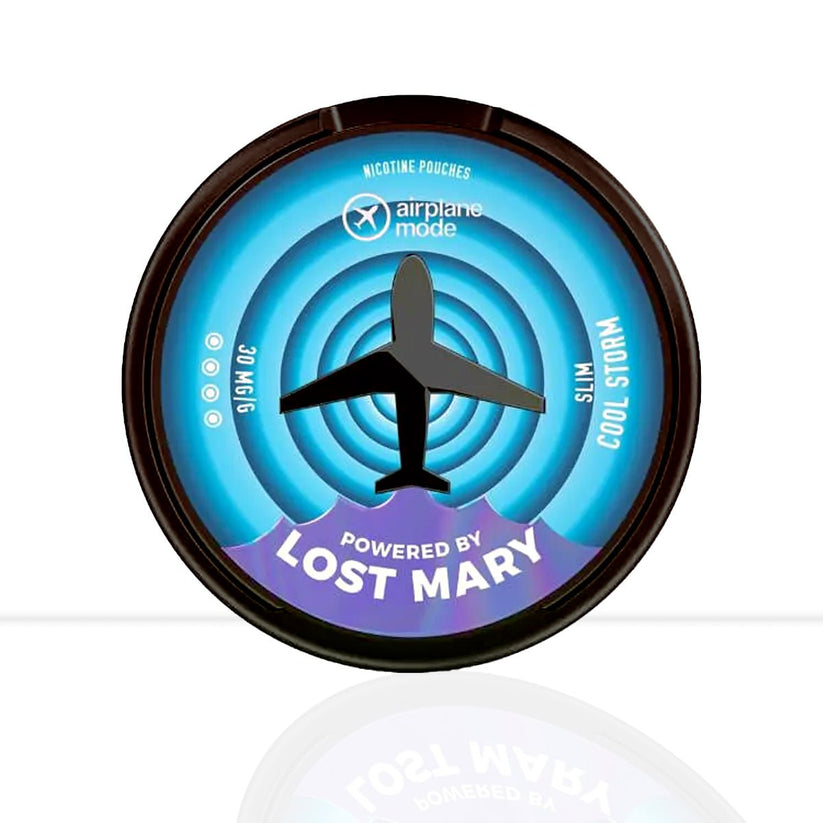 Cool Storm Lost Mary Airplane Mode Nicotine Pouches | Free Shipping - 18mg-30mg