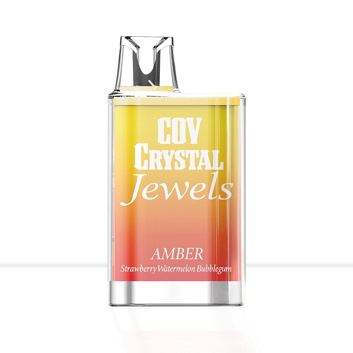 COV Crystal Jewels Strawberry Watermelon Bubblegum Amber Disposable - COV Crystal Jewels Strawberry Watermelon Bubblegum Amber Disposable - Vape Kits