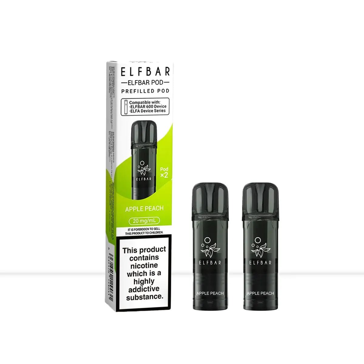 Elf Bar 600 Apple Peach Prefilled Vape Pods - Elf Bar 600 Apple Peach Prefilled Vape Pods