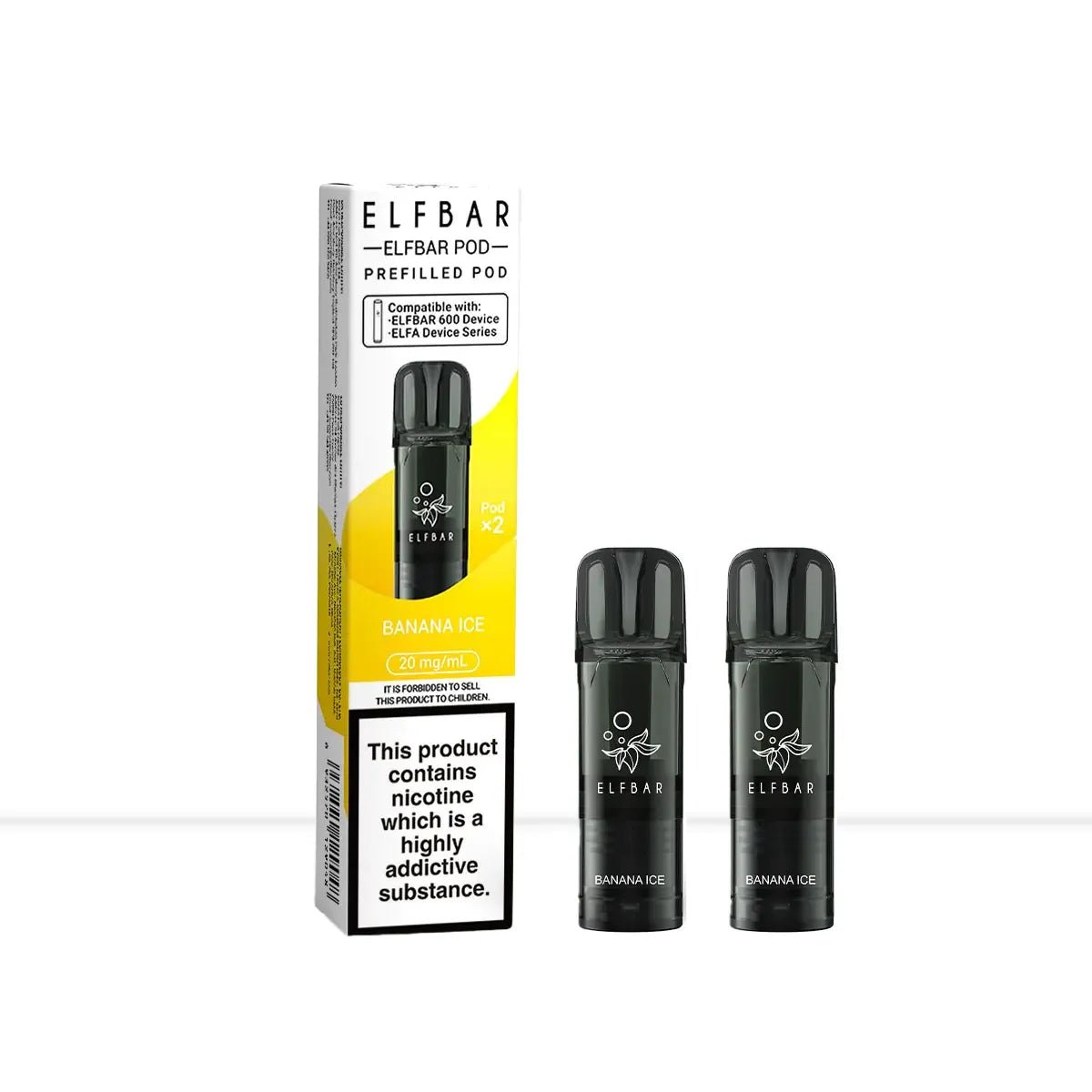 Elf Bar 600 Banana Ice Prefilled Vape Pods - Elf Bar 600 Banana Ice Prefilled Vape Pods