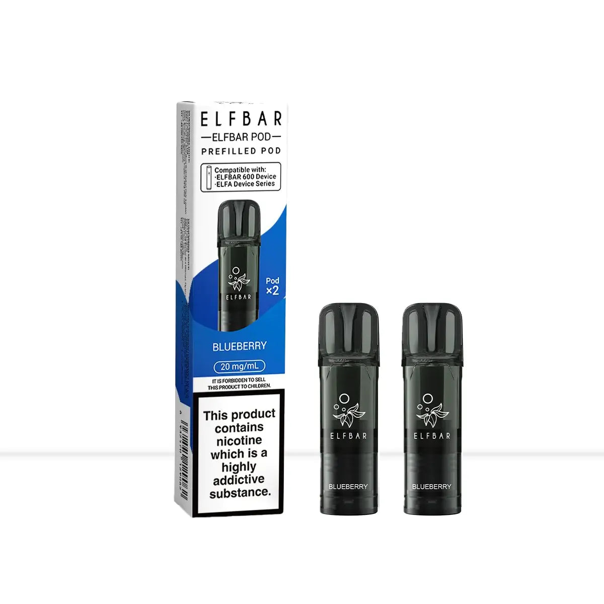 Elf Bar 600 Blueberry Prefilled Pods | ELFA Pro & Tappo Compatible