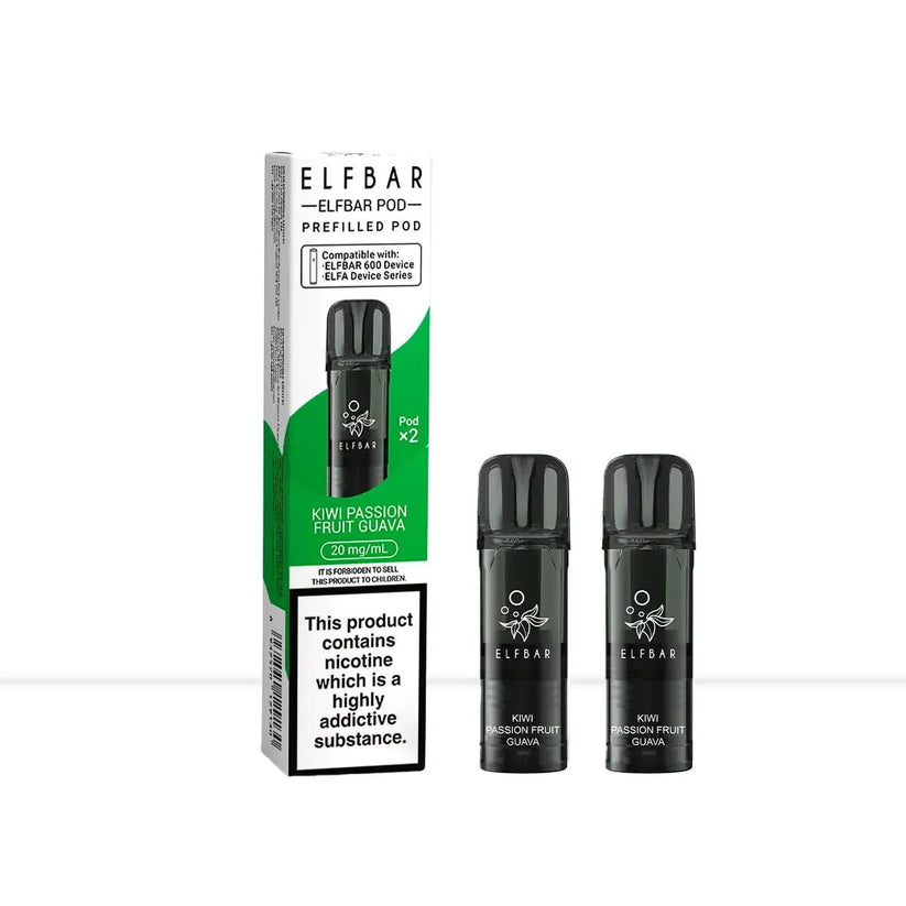 Elf Bar 600 Kiwi Passionfruit Guava Prefilled Pods | ELFA Pro & Tappo Compatible - Default Title