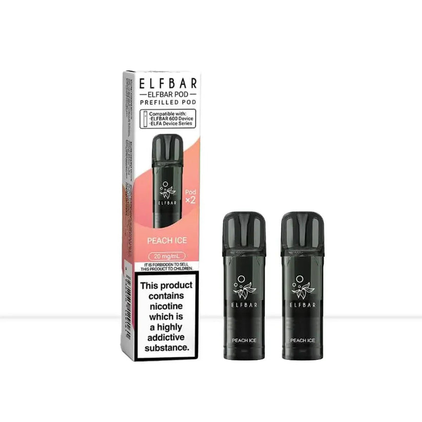 Elf Bar 600 Peach Ice Prefilled Vape Pods | Free Shipping - Default Title
