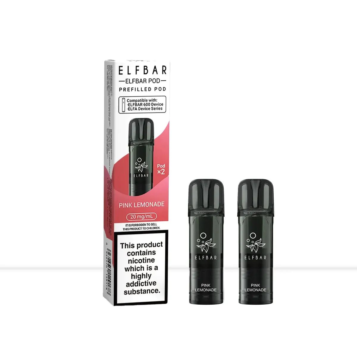 Elf Bar 600 Pink Lemonade Prefilled Vape Pods - Elf Bar 600 Pink Lemonade Prefilled Vape Pods