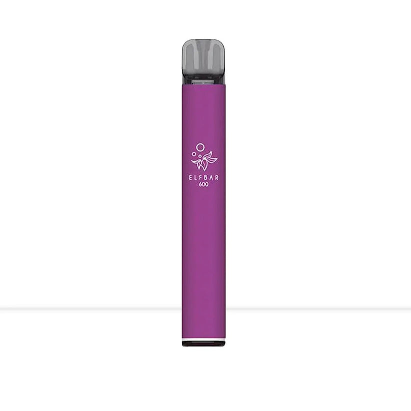 Elf Bar 600 Prefilled Pod Vape Kit - Banana Ice-Blue Razz Lemonade-Blueberry Sour Raspberry-Grape-Kiwi Passionfruit Guava