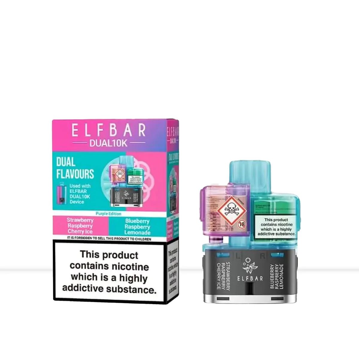 Elf Bar Dual 10K Purple Edition Prefilled Pods - Elf Bar Dual 10K Purple Edition Prefilled Pods